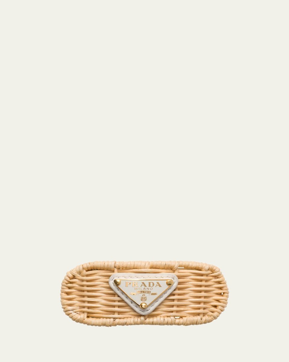 Triangle Rattan Barrette
